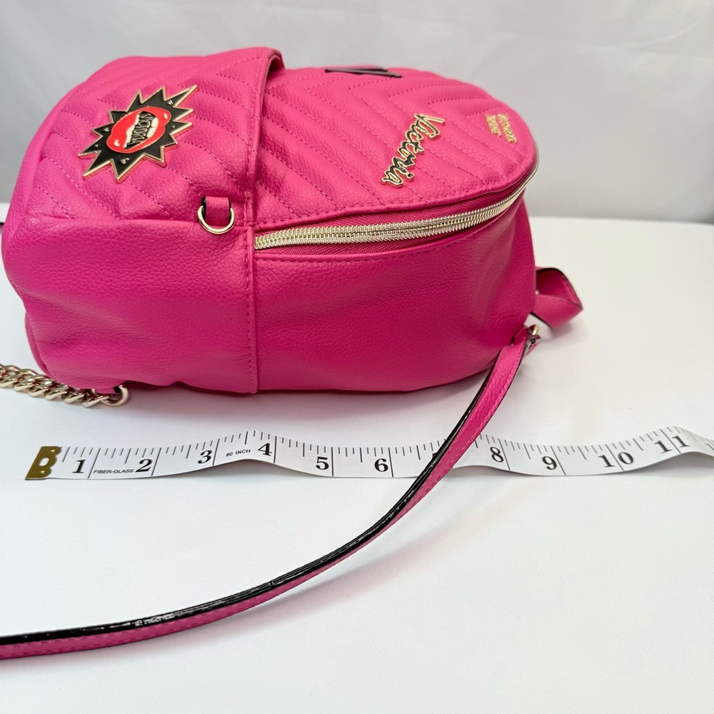 Victoria's Secret Vibrant Pink Quilted Backpack NWOT - Picture 16 of 16